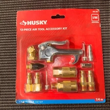 Husky 1/4"  13 piece air tool accessory kit compressor setup 603-867 BRAND NEW 