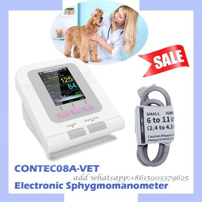 CONTEC 08A-Vet Veterinär-Blutdruckmessgerät HR/ NIBP, LCD, Tierarzt Sonde.CE,FDA