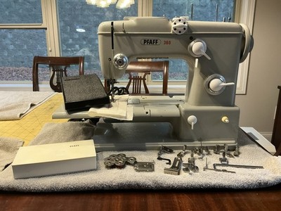Pfaff 360 Automatic Fair Condition Serviced Works Perfectly! With Accessories!