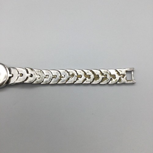 Vtg Jules Jürgensen Ladies Diamond Watch 17mm MOP Oval Dial New Battery 6.25" - Picture 10 of 15