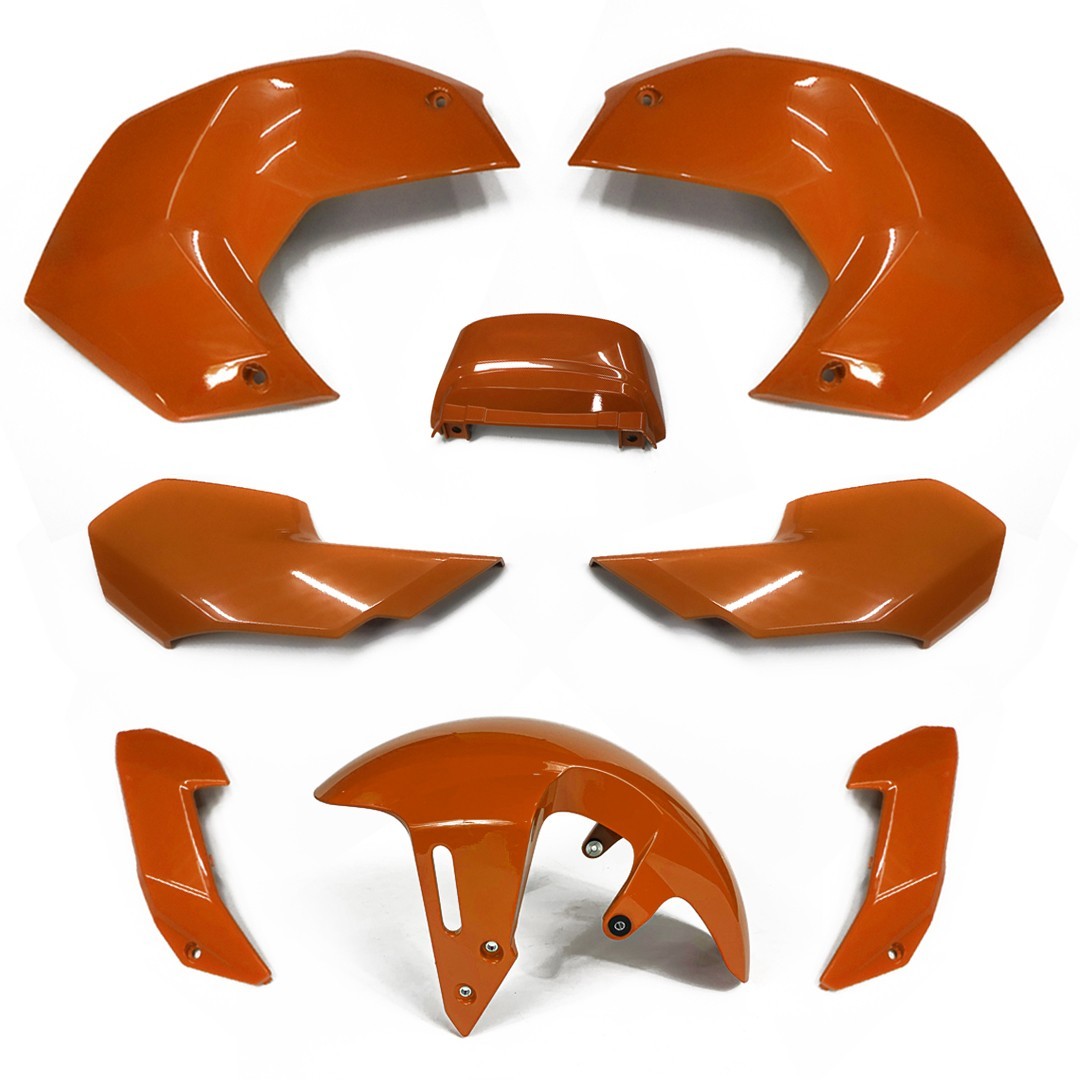 8PC BODY PANELS FRAME FAIRING BODYWORK KIT ORANGE FOR HONDA MSX