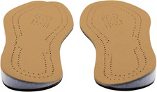 Supination Insoles,O/Xo Leg Orthopedic Corrective Brown Insoles, Foot Alignment