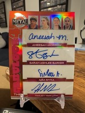 2025 Leaf Metal Women of Sport Morrow Van Lith Barker Civka WNBA Auto #/4 Fab 4