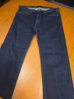 PAUL SMITH MEN JEANS W32 R L29 DARK BLUE REGULAR Skinny Tapered DENIM