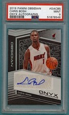 2019 Panini Obsidian Chris Bosh Onyx Autographs /35 #OACBS PSA 9! POP 2! Heat!