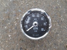 Vintage Smiths 8k 8 Cylinder Tachometer Rvi 100000 Made In England