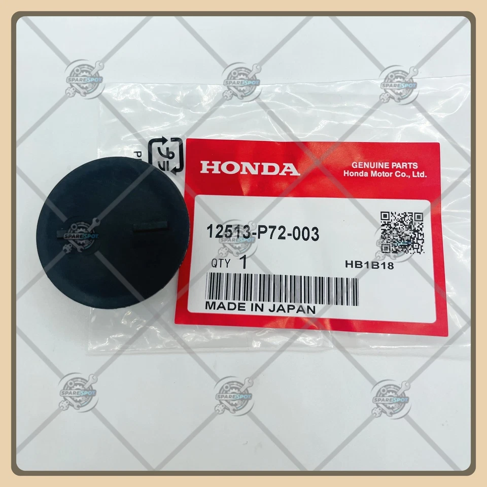Cabeça de cilindro de motor OEM plugue de câmera traseira com vedação 12513-P72-003 para Honda Acura - Imagem 2 de 4
