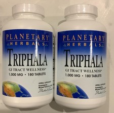 2X Planetary Herbals Triphala GI Tract Wellness 1,000mg 360 Tablets BB: 10/28