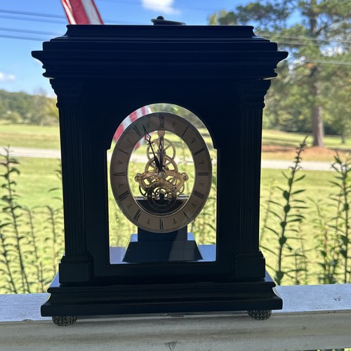 2004 Bombay Company Mantel Quartz Clock 11” x 8” Cherry Wood WORKING Vintage - Picture 2 of 15
