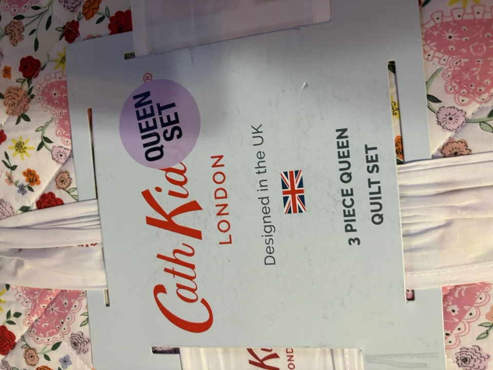 Juego de edredón Cath Kidston Floral Corazón Rosa Queen - Ropa de cama de 3 piezas Foto 4 de 4