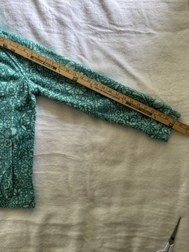 Columbia Sportswear Teal Green Mandala Jacket Full Zip Fleece Sz XL (18 / 20) - Picture 7 of 17