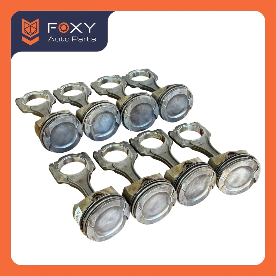 Juego de 8 varillas de pistón motor doble turbo BMW F06 F10 F13 F85 F86 M5 M6 X5 X6 N63 S63 Foto 3 de 4