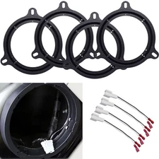 For INFINITI G35 G37 6.5" Car Speaker Adapter Brackets + Harnesses for Speakers