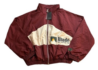 Rhude World Championship Jacket Pre-Fall 2022  Maroon/Burgundy Size M