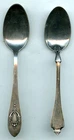 2 Antique Sterling Silver Spoons,Rogers,Lunt,Bowlen, 1 dated 1905, 1.22 troy oz
