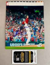 PHILLIES- MICHAEL LORENZEN AUTOGRAPH 8x10 NO-HITTER FINAL OUT PHOTO JSA CL61684