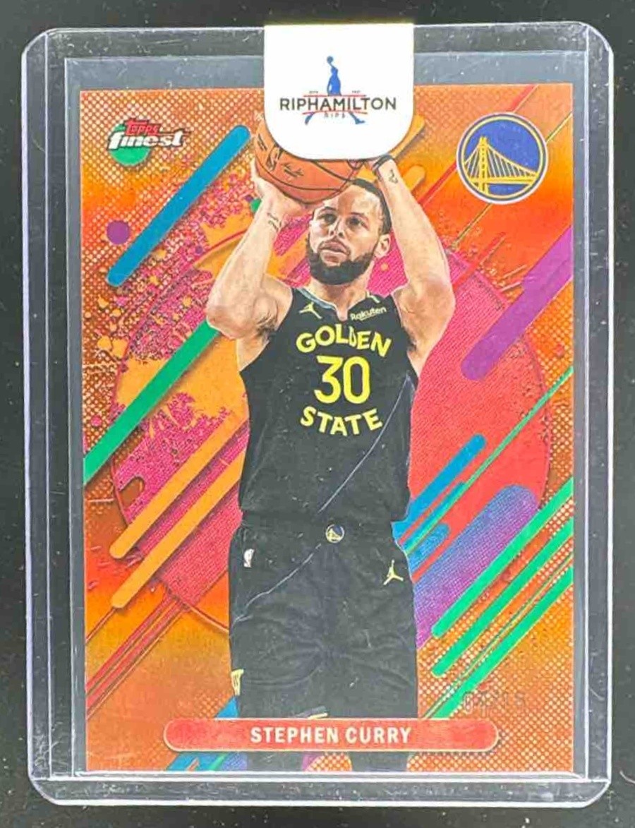 Stephen Curry 2025 Topps Finest #274 Orange Refractor Rare 4/15