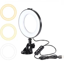 Video Lighting Kit Ring Light USB Live Streaming With Tripod And Support
