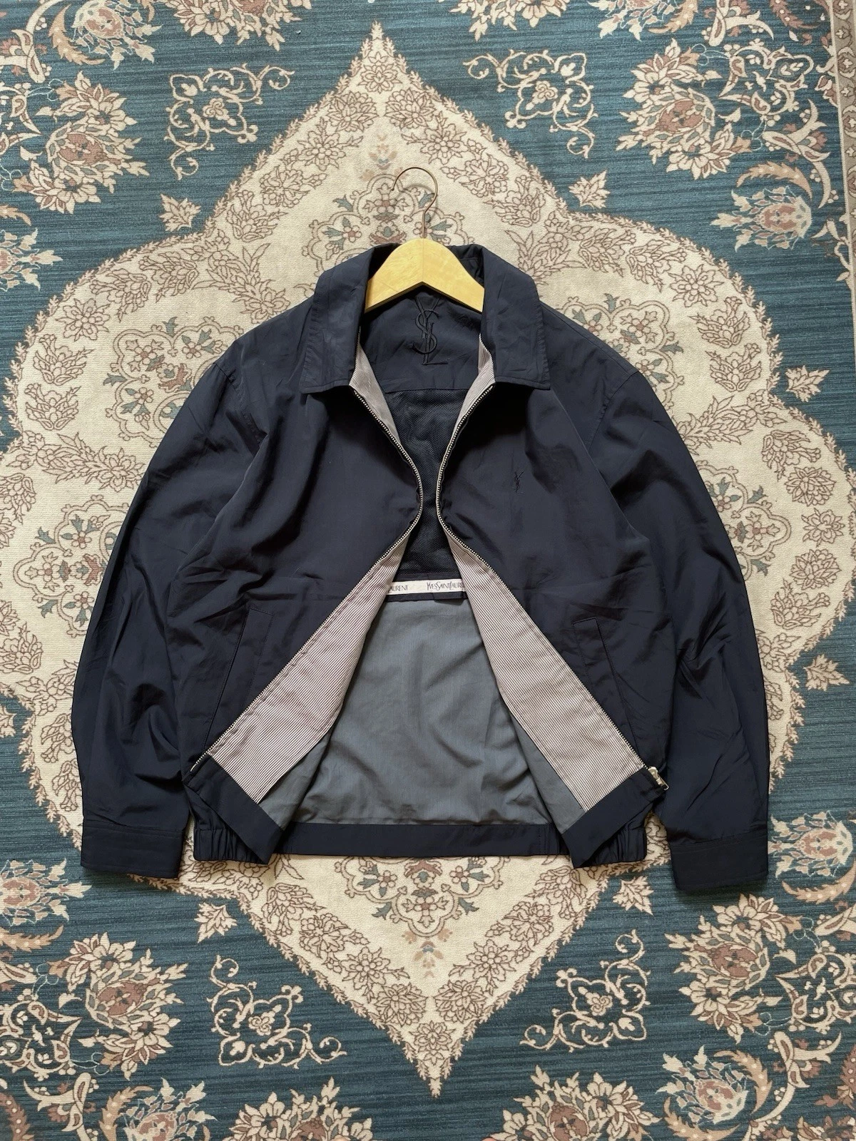 SAINT LAURENT (YSL) Giacca vintage Yves Saint Laurent YSL blu scuro