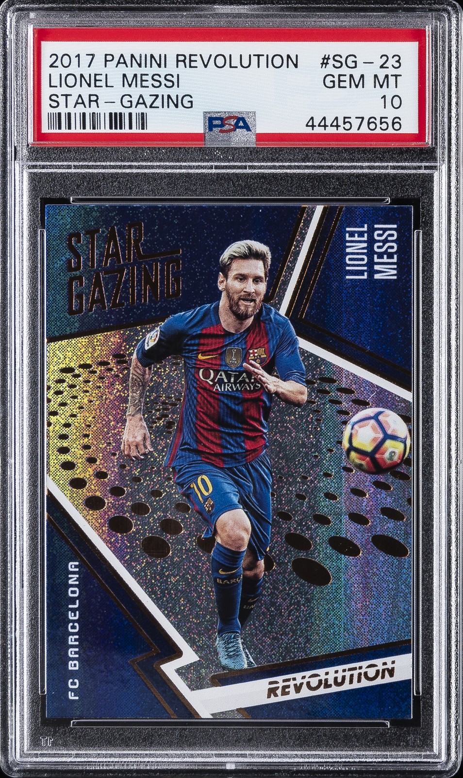 2017 PANINI REVOLUTION STAR-GAZING #SG-23 LIONEL MESSI PSA 10