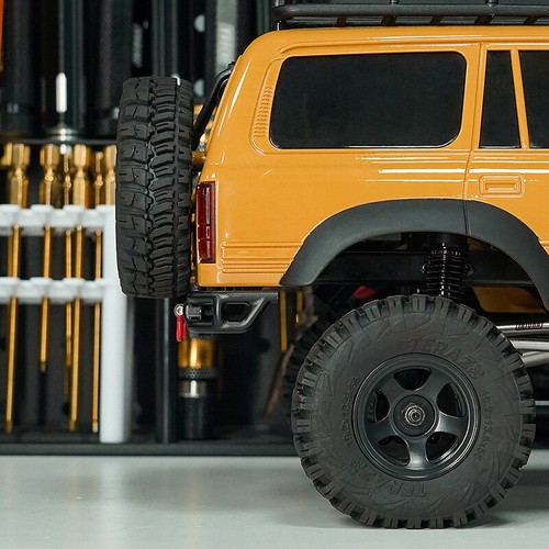 INJORA CNC Aluminum Front or Rear Bumper for 1/18 RC Crawler FMS FCX18 LC80 - Picture 11 of 27