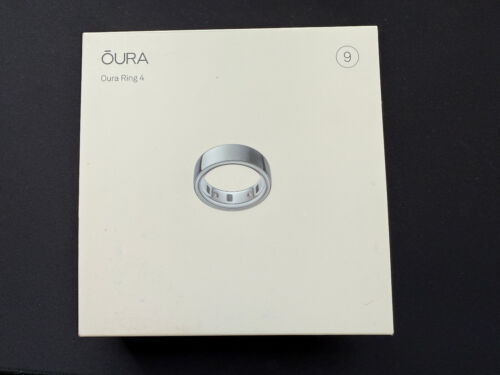 BRAND NEW SEALED Oura Ring 4 Smart Ring Size 9 Activity Tracker, 4th Gen Silver