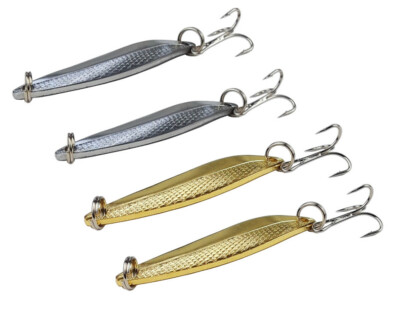 4 Stück BLINKER 10,5g Zocker Hecht Zander Barsch Meerforelle Spinner Spoon Jig 