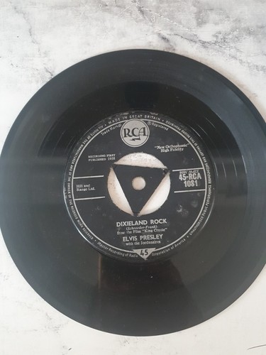 Elvis Presley w/ The Jordanaires - King Creole, RCA 1081, 7" Vinyl Record - Picture 3 of 12