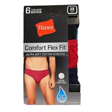 Hanes Men  s Size 3X Comfort Fit Flex Bikinis Underwear 6 Pair Cotton Stretch New