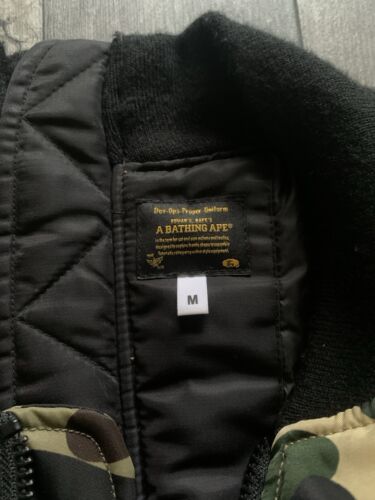 BAPE Split 1st Camo Bomber Jacket - Medium - Picture 11 of 13
