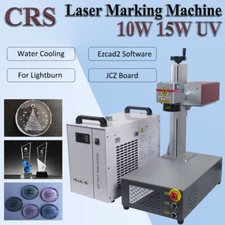 CRS 10W/15W UV Laser Marking Machine Chiller For Leather/Glass/Wood/Acrylic US