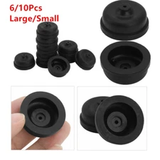 Black 10 Pcs Aquarium Diaphragm Air Pump Accessory Oxygen Replace Rubber Cap S/L