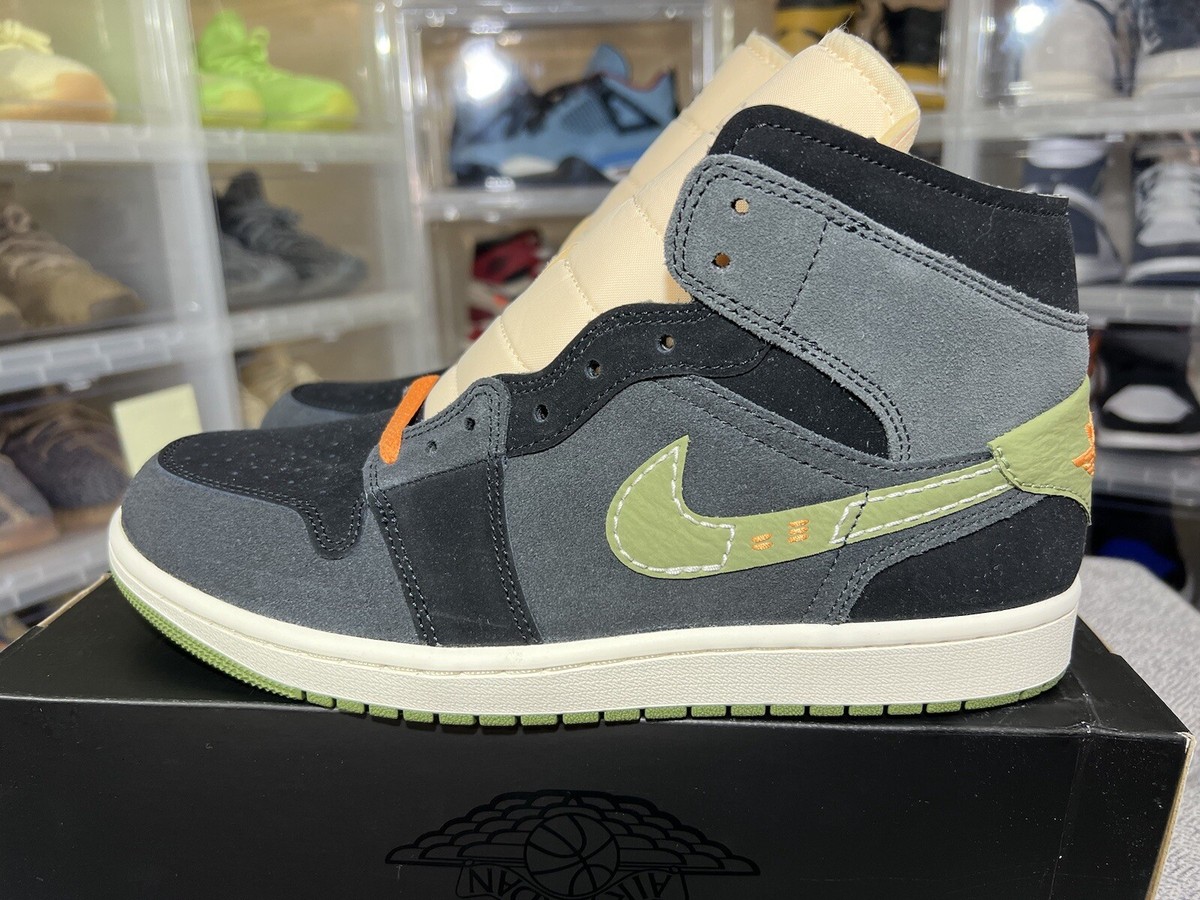 Air Jordan 1 Mid SE Craft Anthracite Light Olive Men\'s Size 11.5 Jordan 1 Mid SE Craft  main image 2