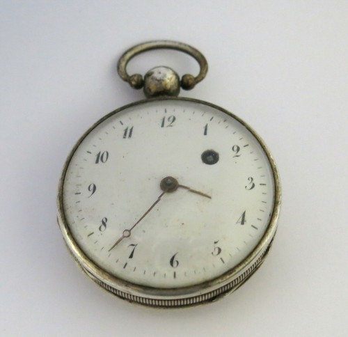SILVER ROOSTER WATCH, old rooster watch, silver, old man, signed, broken - Picture 2 of 12