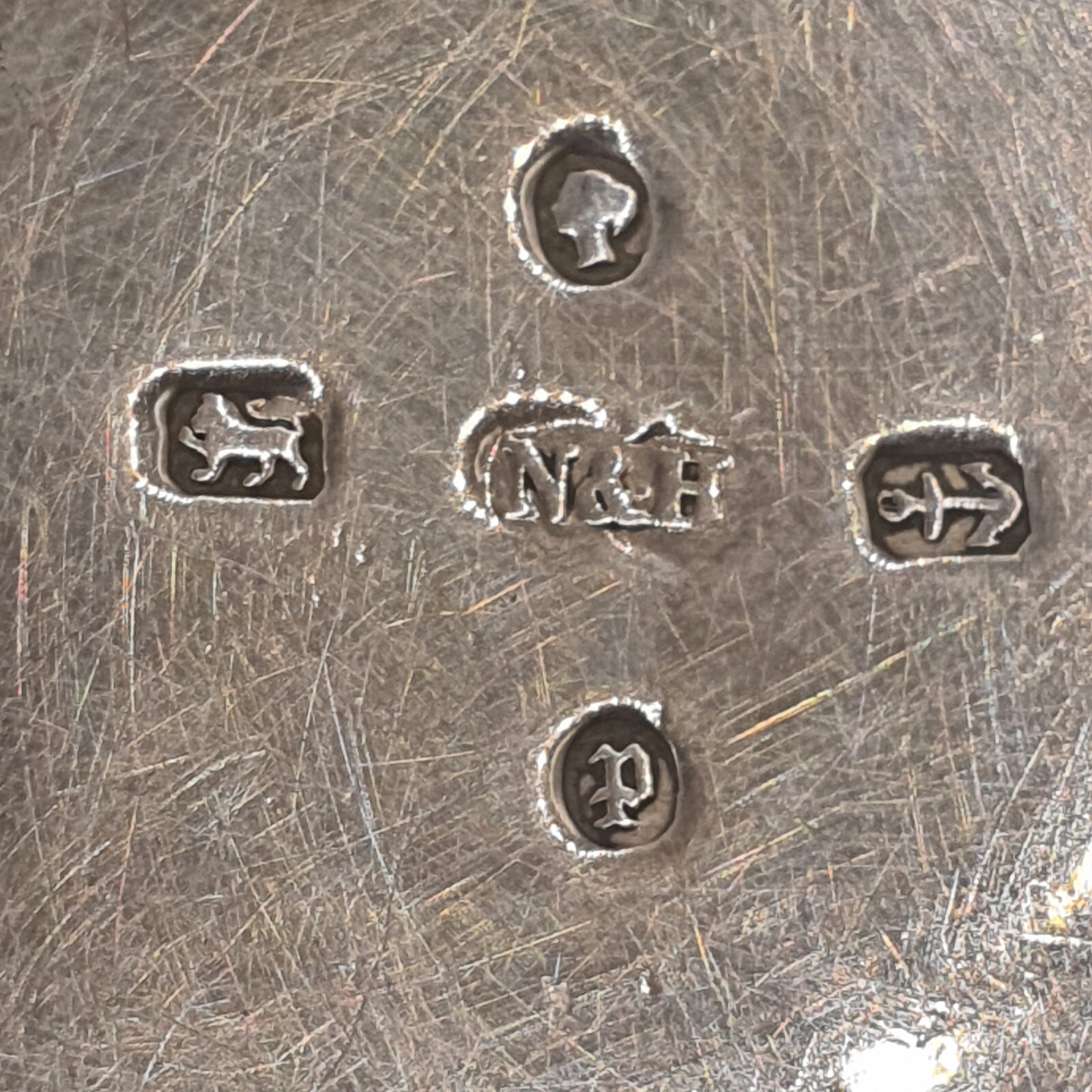 Photo 4 of Antique Birmingham 1889 Solid Sterling Silver Dish 36g, s4