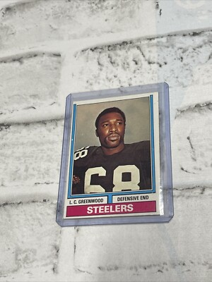 #ad 1974 Topps Set Break #496 L.C. Greenwood NM NRMT Near Mint Vintage Football Card $2.44