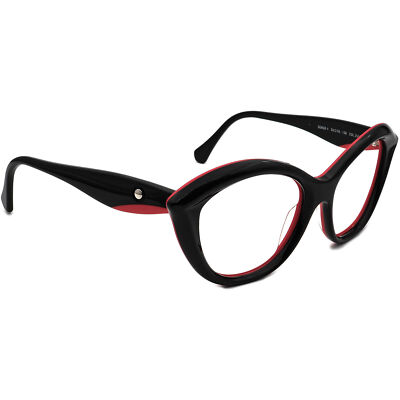 Face A Face Sunglasses Frame Only Senso 1 COL.2015 Black&Red Cat Eye Italy 55 mm