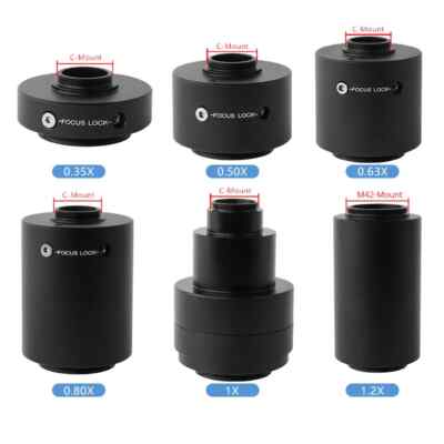 0.35X-1X C-Mount Camera Adapter Reduction Lens for Trinocular Olympus Microscope