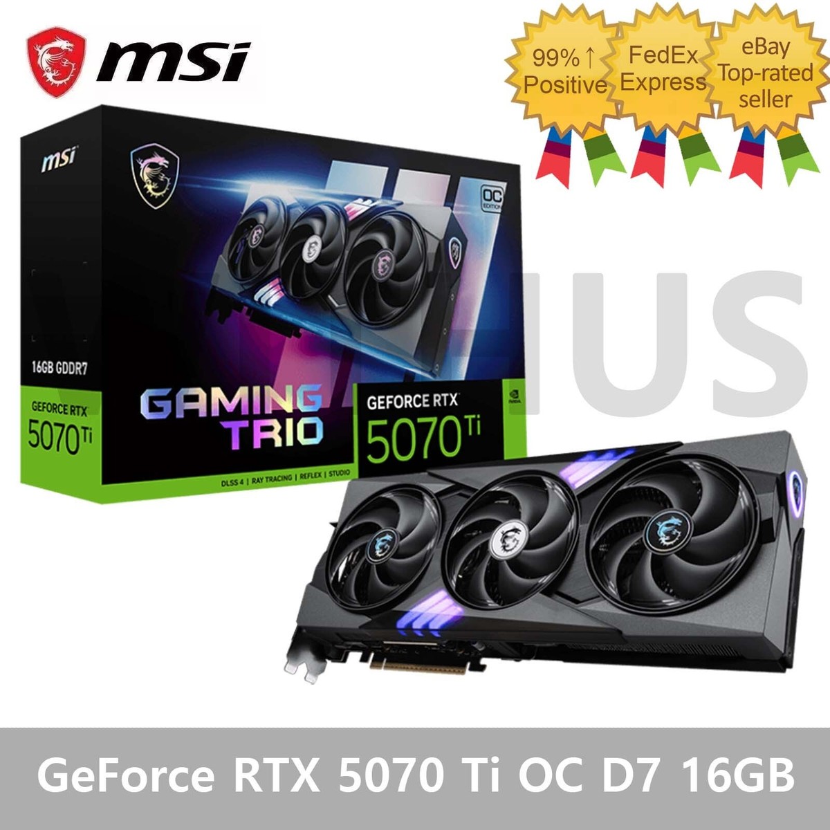 MSI GeForce RTX 5070 Ti GAMING TRIO OC PLUS D7 16GB Gaming