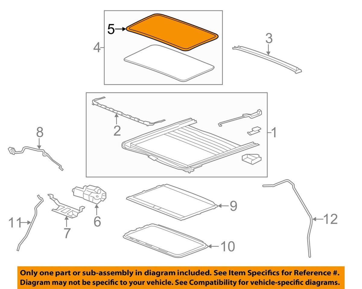 New Genuine Mercedes-Benz Sunroof Seal Sliding Roof Weatherstrip OE 1407800098 E - Foto 5