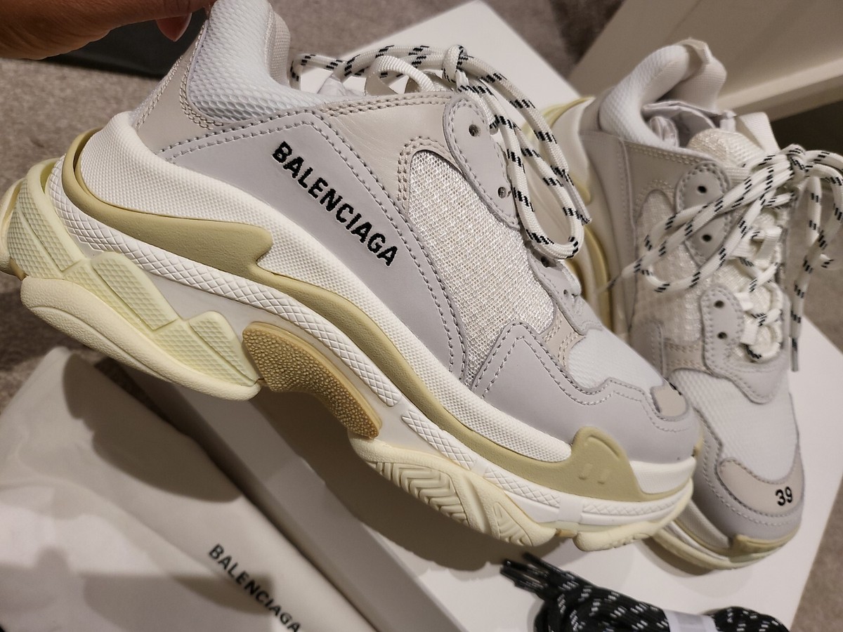 Balenciaga Triple S Trainers White Womens 39 Uk 6 | eBay