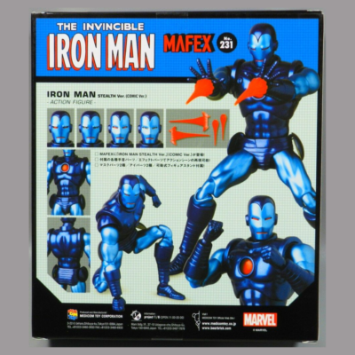 MAFEX No.231 IRON MAN 新品未開封 MAFEX No. 231 Iron Man ( Stealth Ver. ) MEDICOM TOY Action Figure