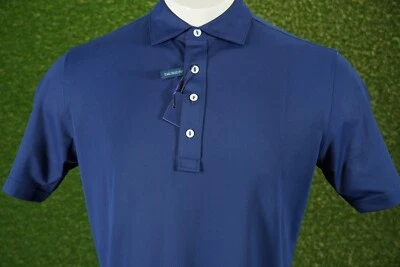PETER MILLAR SOUL PERFORMANCE MESH GOLF POLO MEN’S NAVY BLUE, MEDIUM ~ NWT!