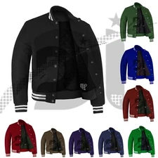Varsity American Letterman School  Retro Vintage All Wool Bomber style Jacket