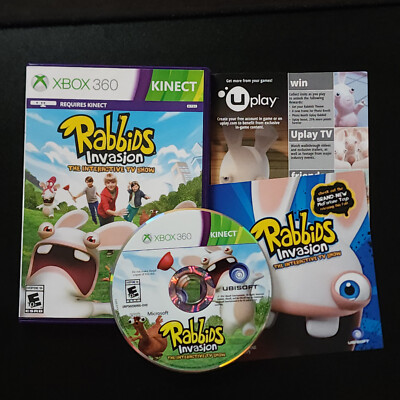 Rabbids Invasion Xbox 360 Complete With Inserts, Tested & Working