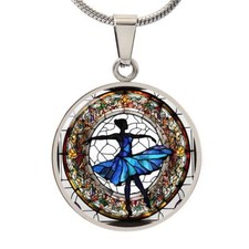 Engraved Ballerina Necklace - Personalized Ballet Pendant for Girls and Women