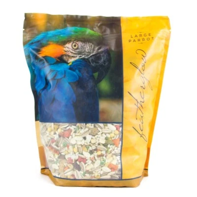 Volkman Featherglow Large Parrot Bird Seed Pet Food 4lbs