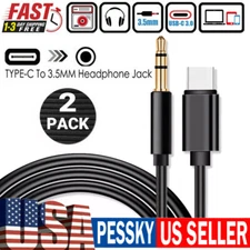 USB-C to AUX 3.5mm Audio Cable Adapter For iPhone 16 15 Pro Max Samsung S25 S24 