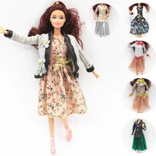 Jacket Coat Pleated Skirt Dress Outfits For 11.5" Doll Clothes Set 1/6 Doll Toy