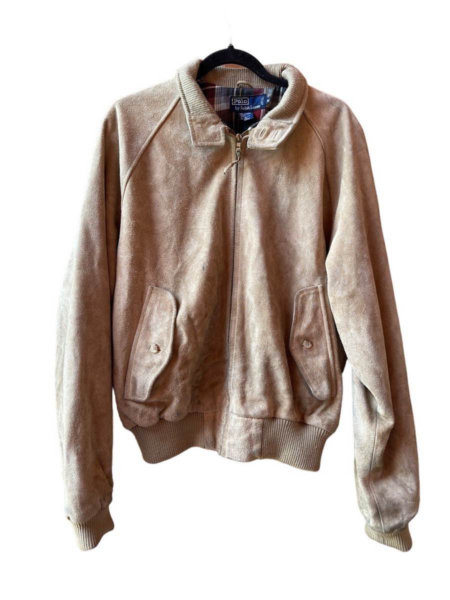 Vintage Polo Ralph Lauren Suede Harrington Jacket Mens M Vintage Polo Ralph Lauren Suede Harrington Jacket Mens M